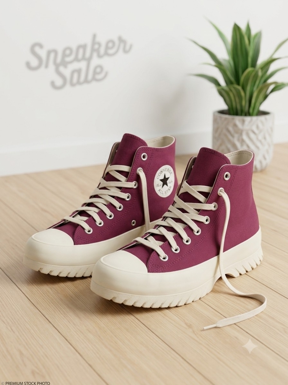 Converse Chuck Taylor All Star High Top Sneaker - Burgundy/Cream